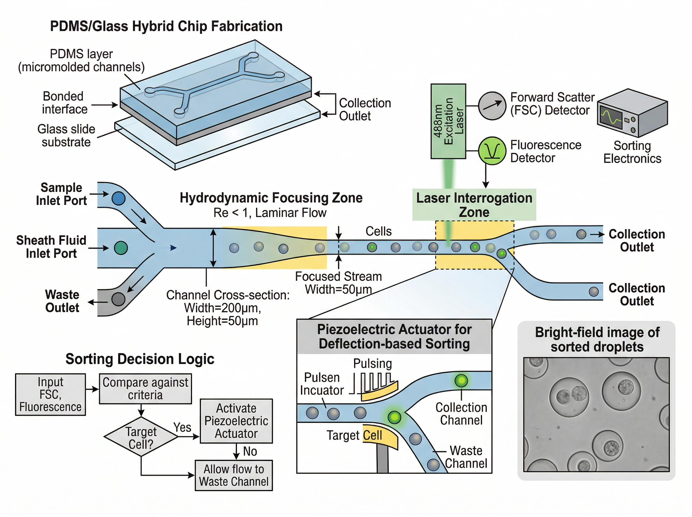 Lab-on-a-chip Microfluidic Device For Cell Sorting Template - FigPad
